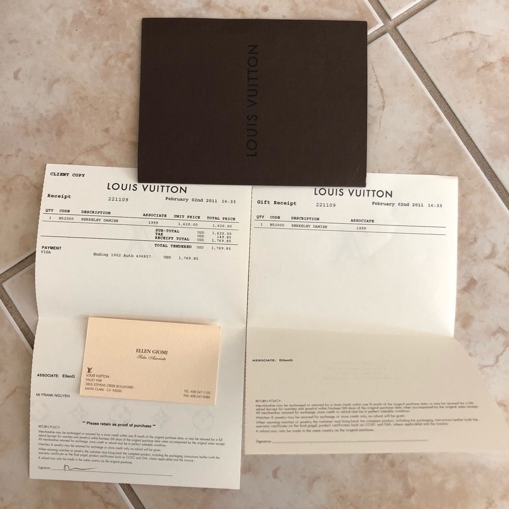 Louis Vuitton Berkeley Damier - Picture 5 of 5